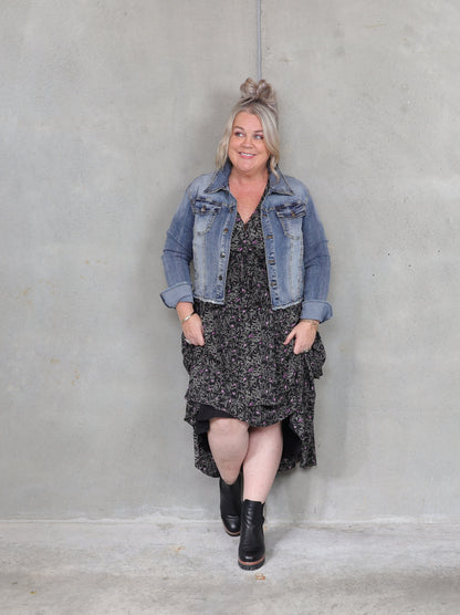 Highway Star Denim Jacket - Vintage Blue - Isla-Maree