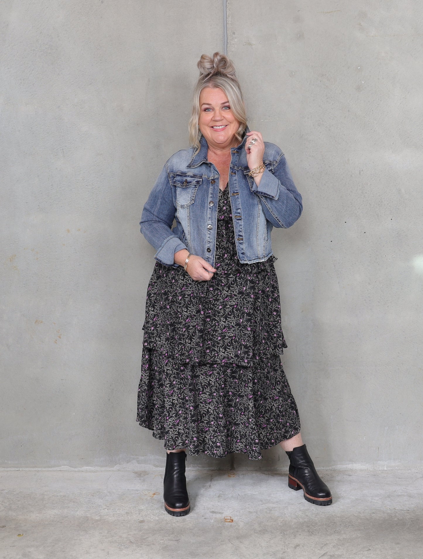 Highway Star Denim Jacket - Vintage Blue - Isla-Maree