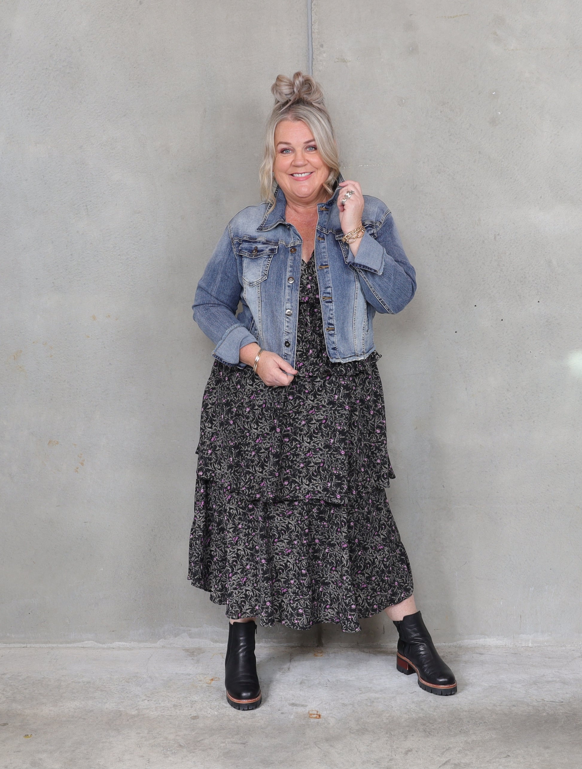 Highway Star Denim Jacket - Vintage Blue - Isla-Maree