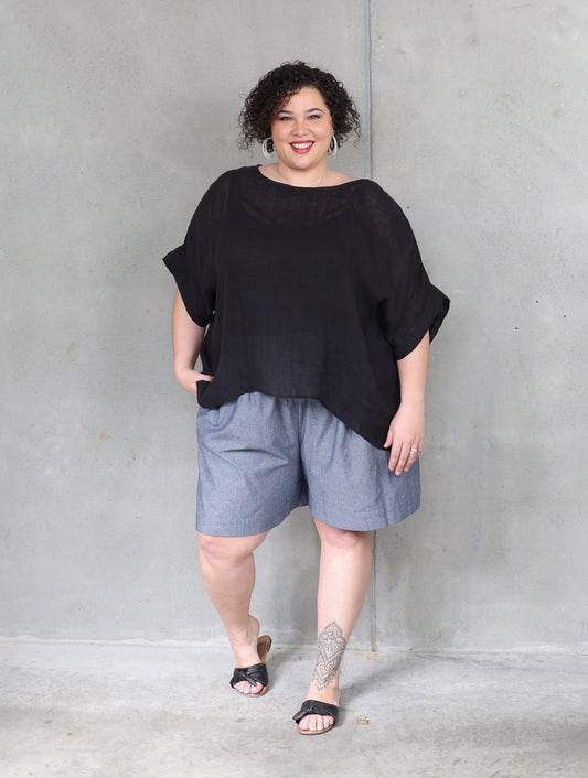 Monaco Box Top - Black - Isla-Maree