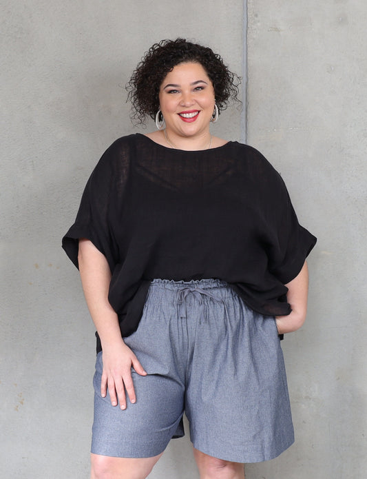 Monaco Box Top - Black - Isla-Maree