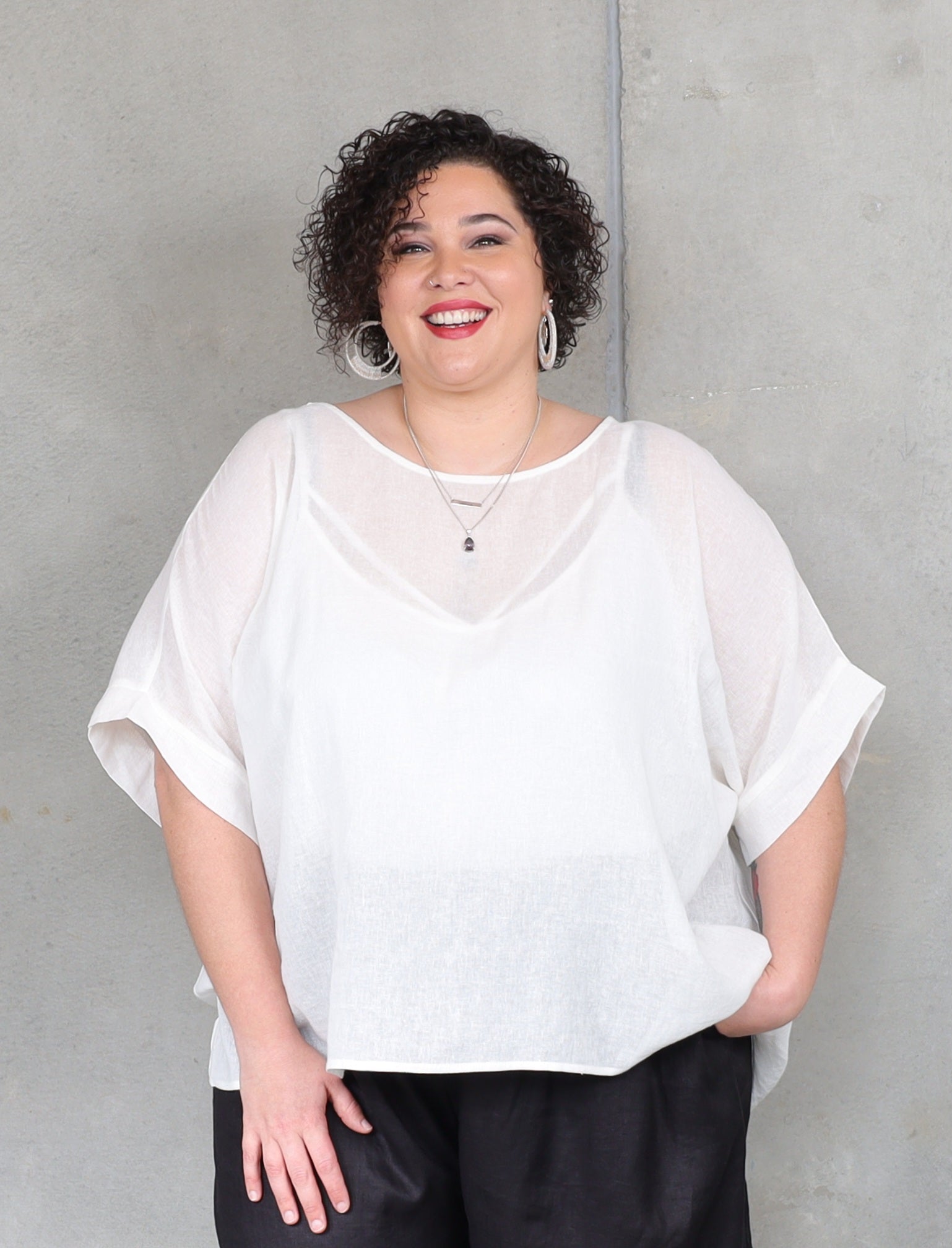 Monaco Box Top - White - Isla-Maree