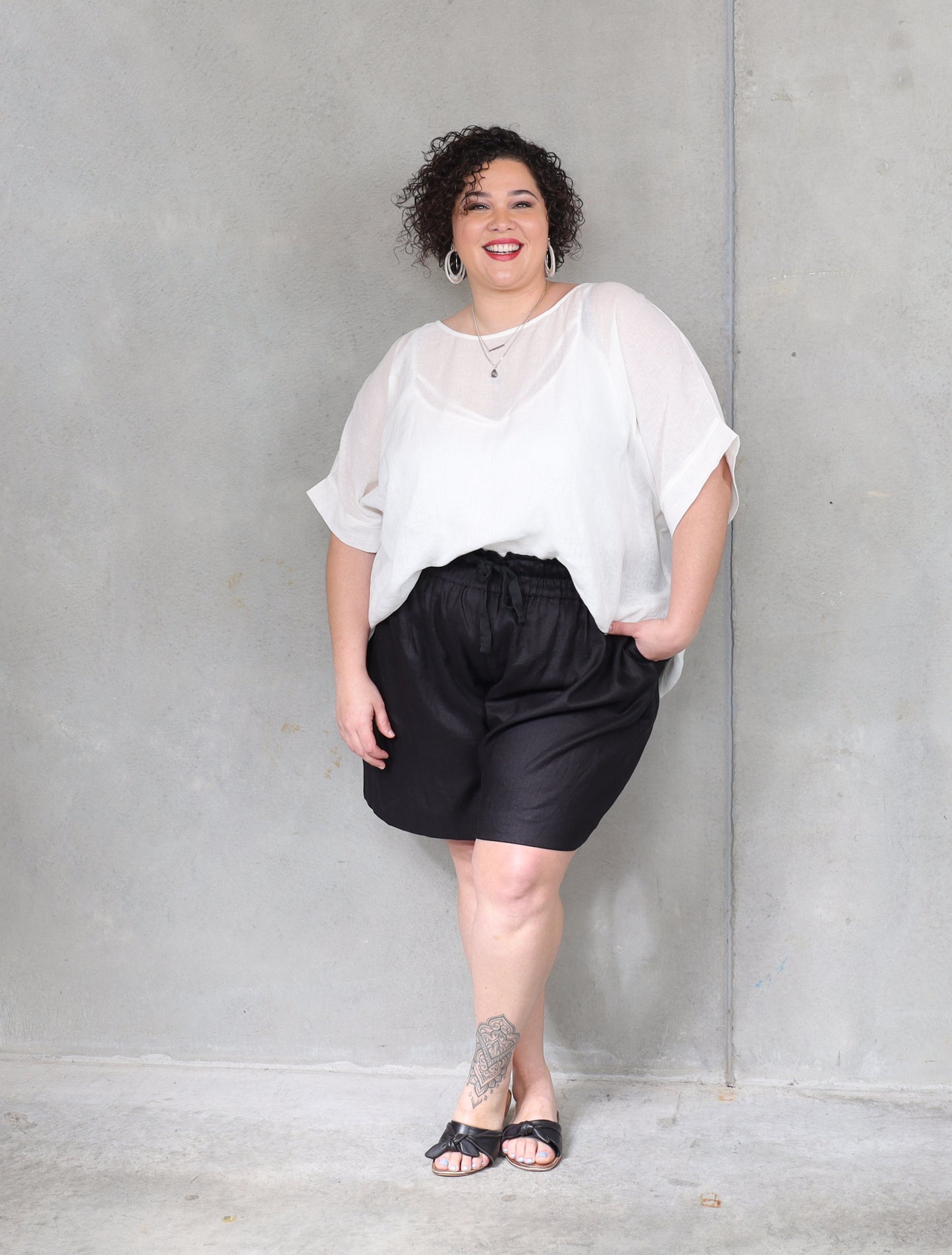 Monaco Box Top - White - Isla-Maree