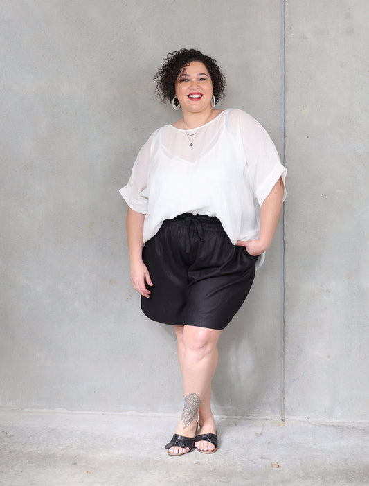 Monaco Box Top - White - Isla-Maree