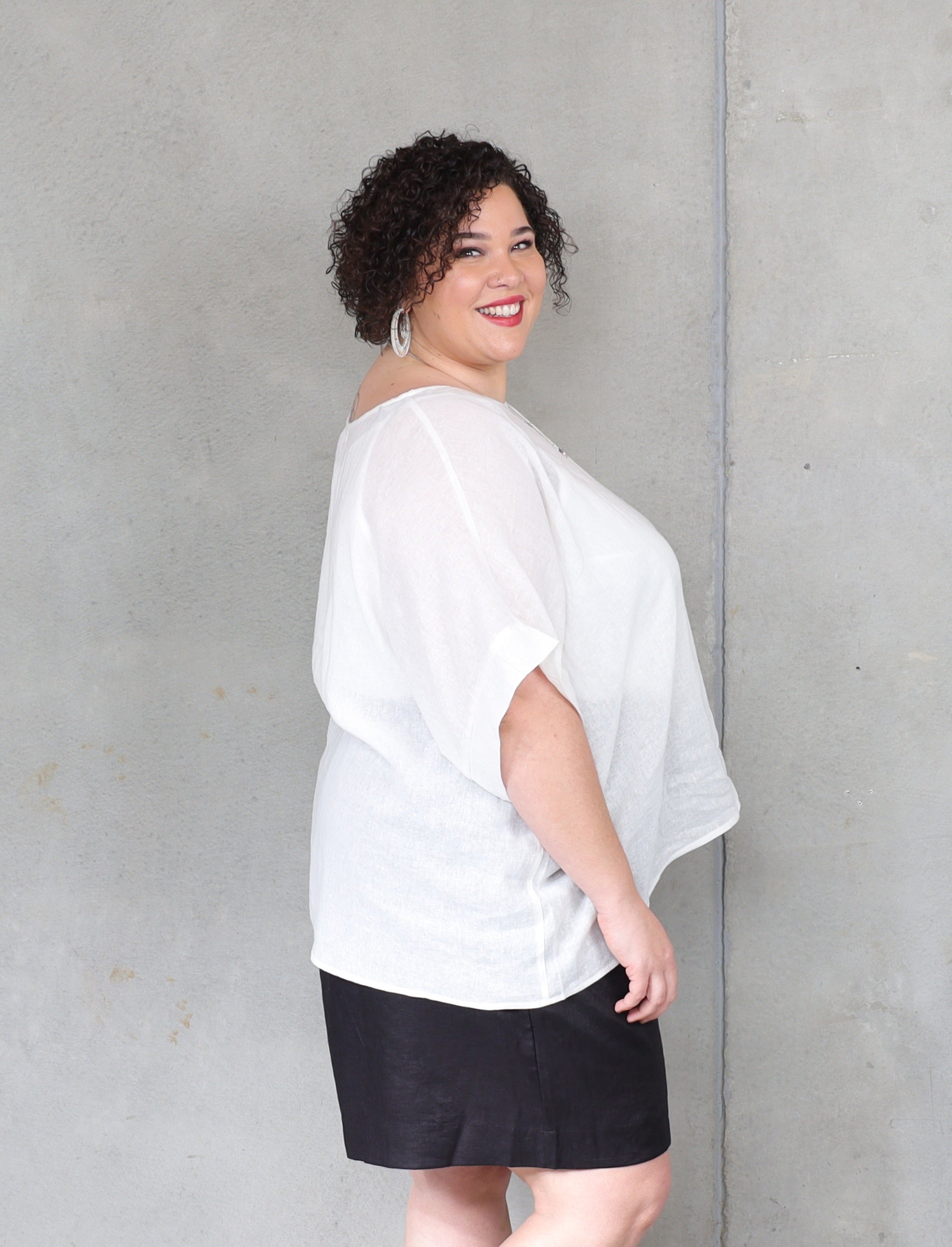 Monaco Box Top - White - Isla-Maree