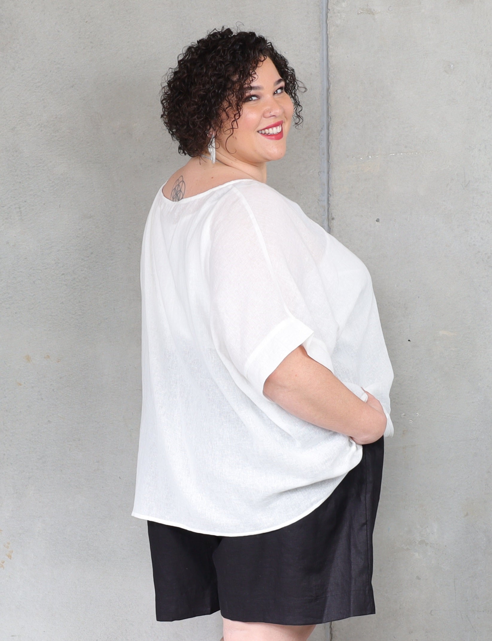 Monaco Box Top - White - Isla-Maree