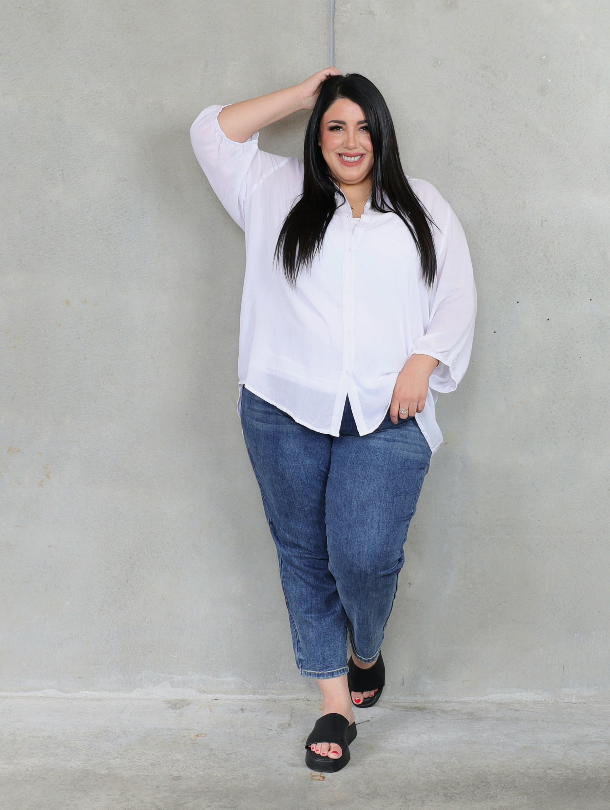 Haven Shirt - White - Isla-Maree