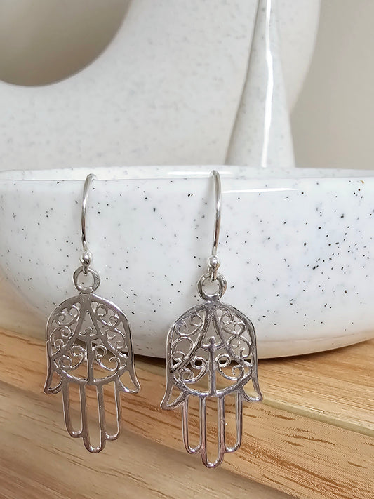 Fatimah Silver Earring