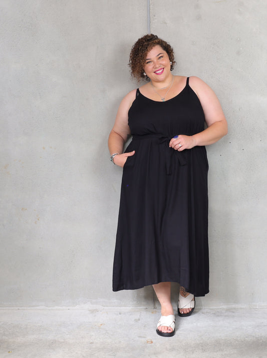 Mimosa Maxi - Black - Isla-Maree