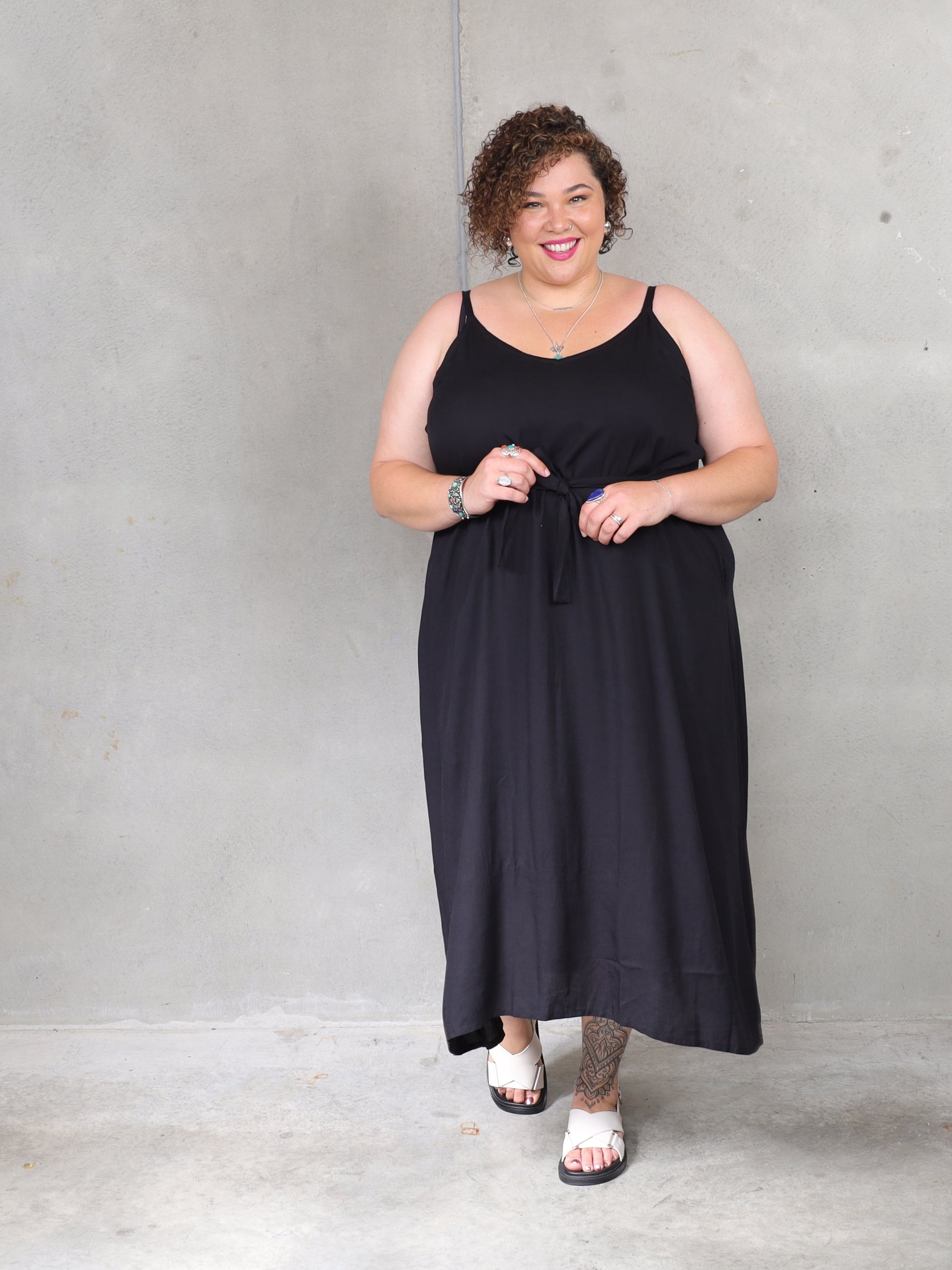 Mimosa Maxi - Black - Isla-Maree