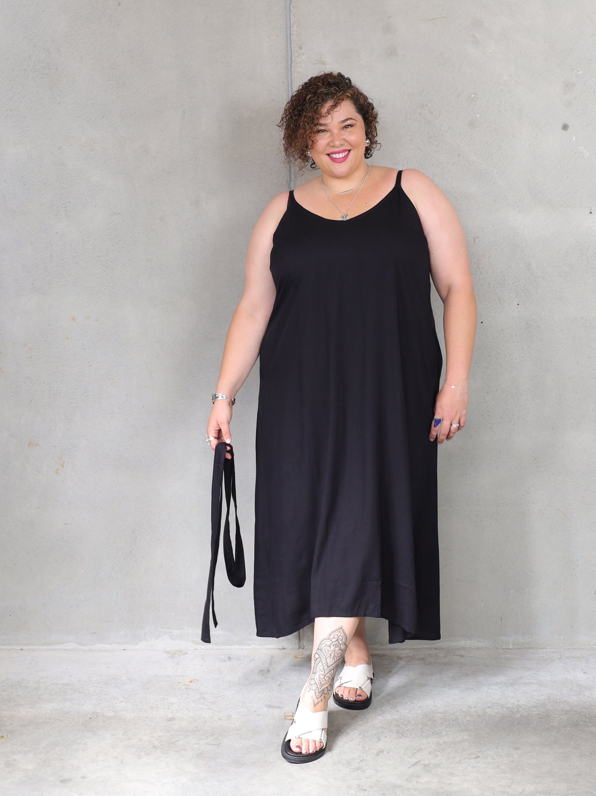 Mimosa Maxi - Black - Isla-Maree
