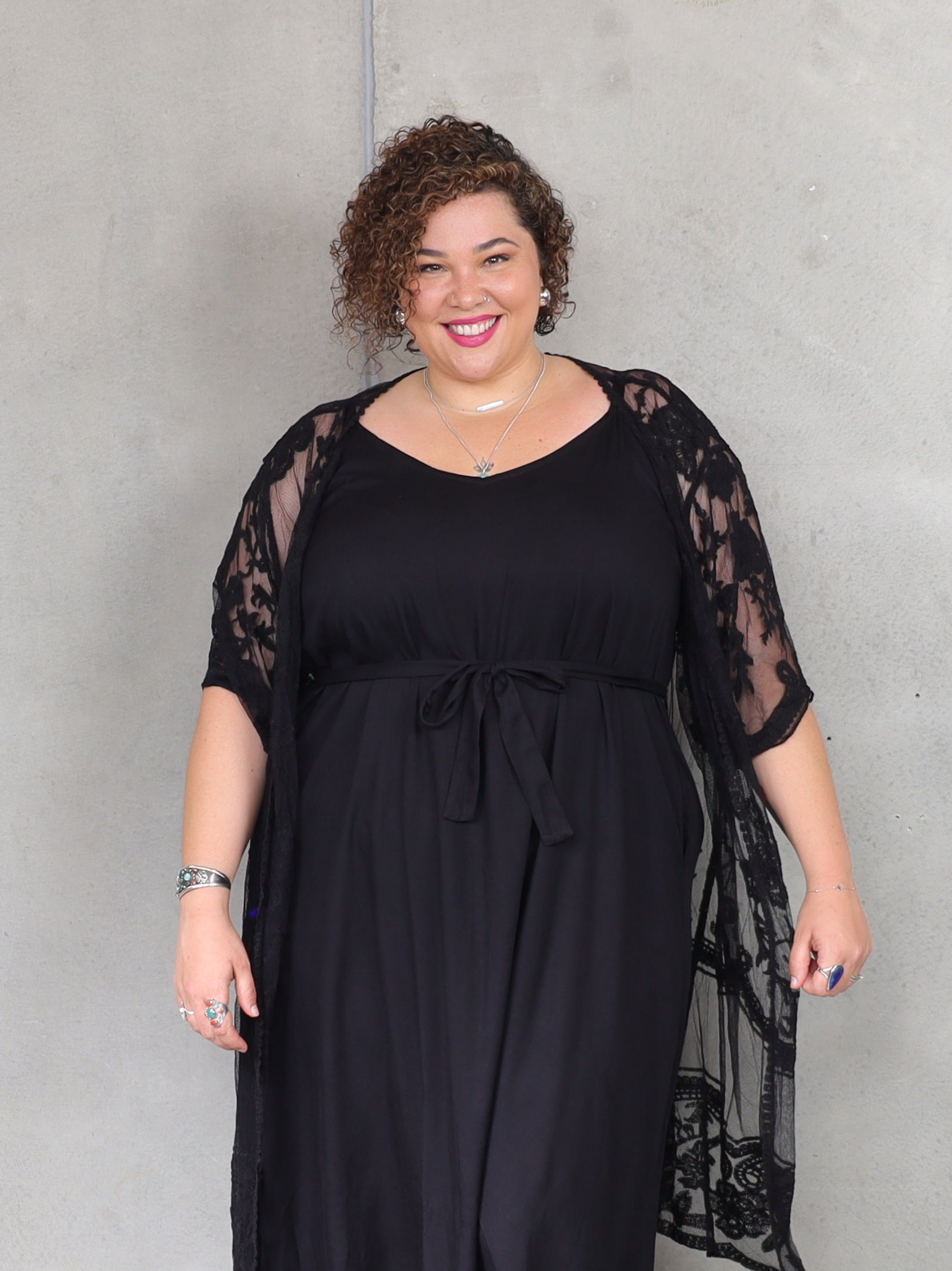 Mimosa Maxi - Black - Isla-Maree