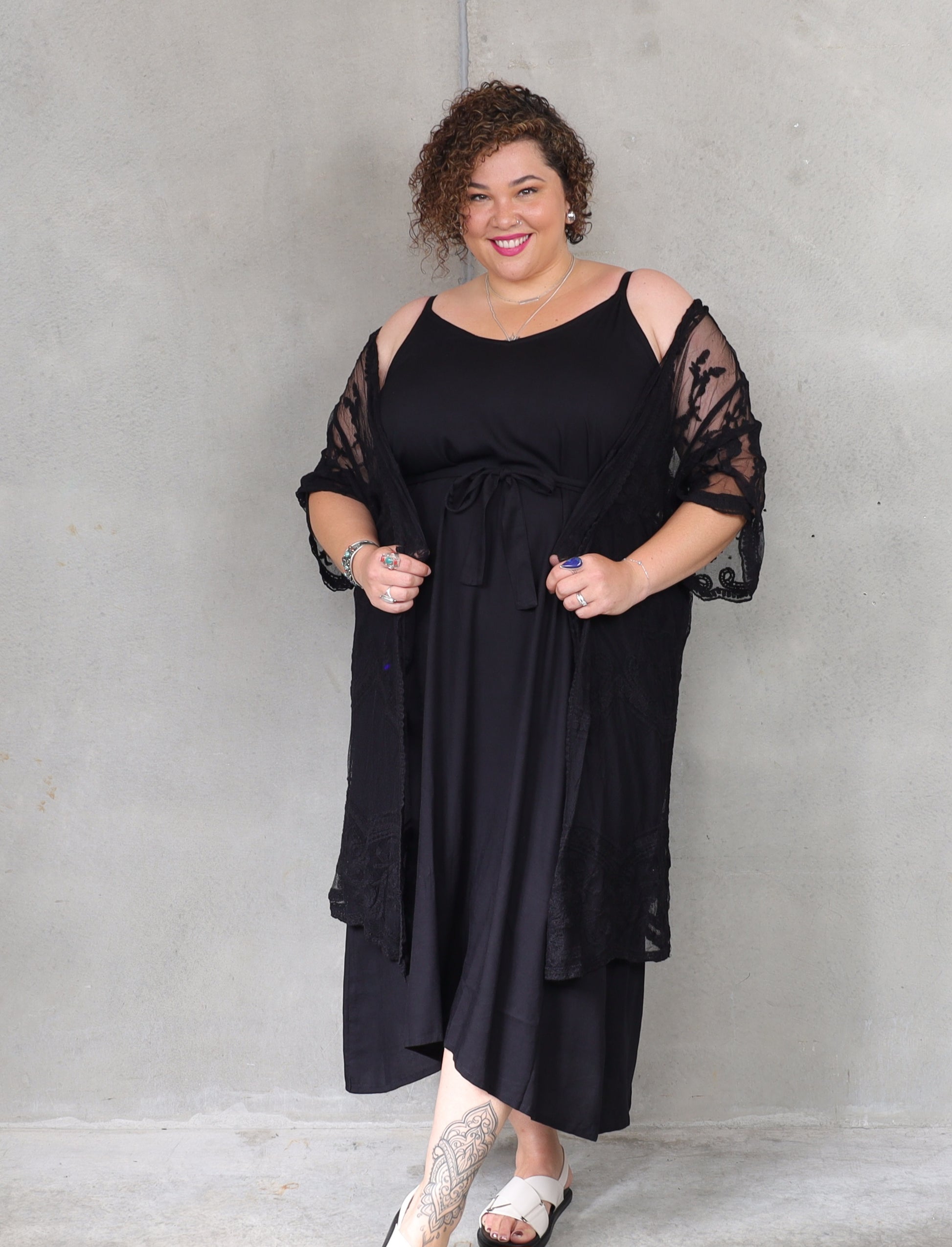 Mimosa Maxi - Black - Isla-Maree