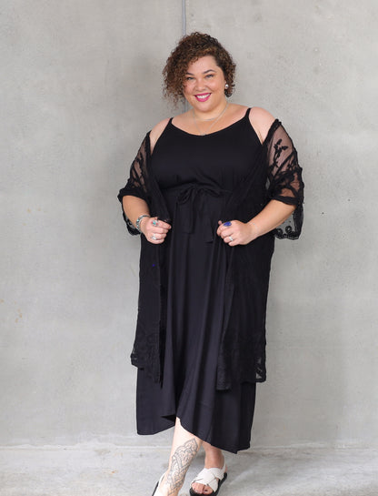 Mimosa Maxi - Black - Isla-Maree