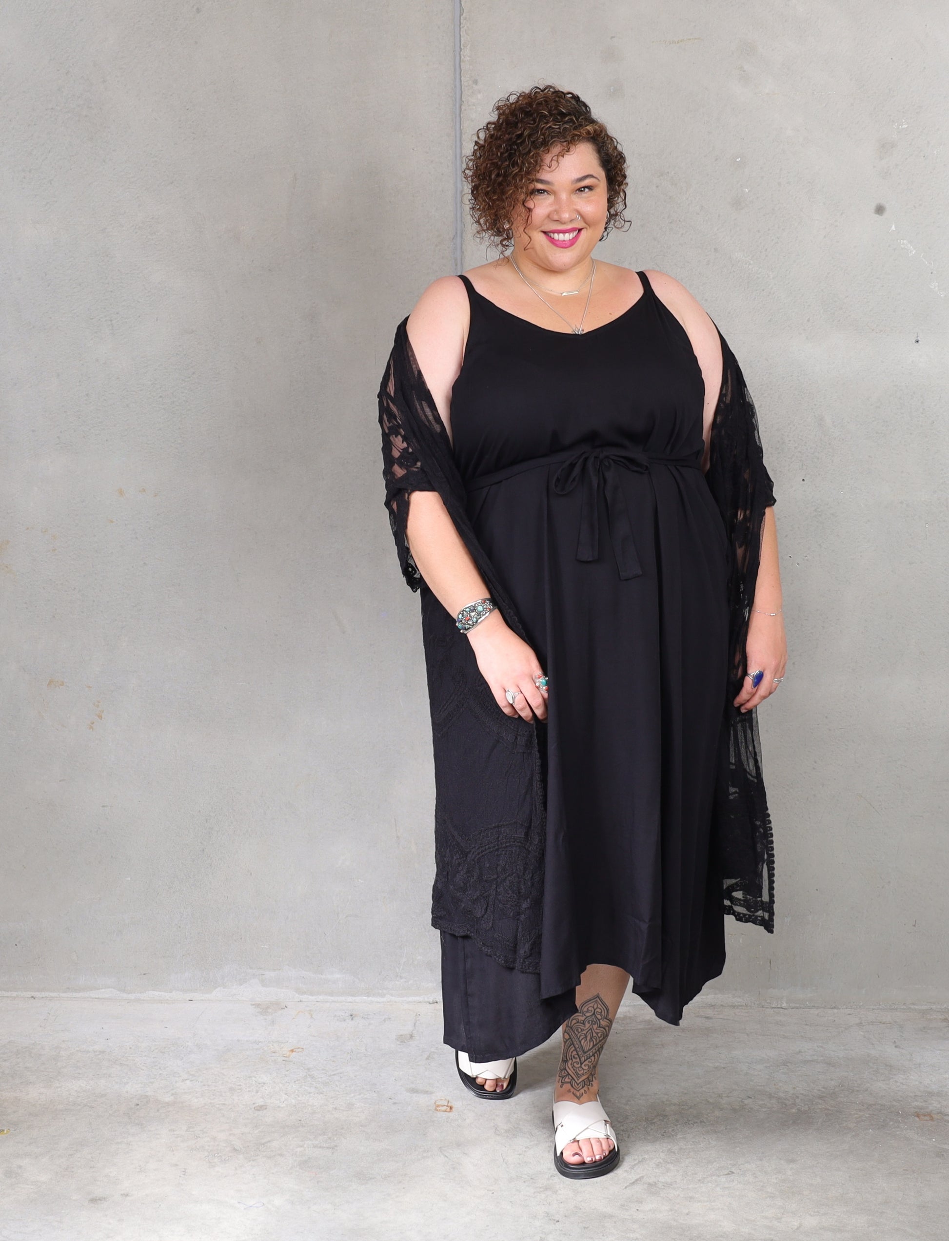 Mimosa Maxi - Black - Isla-Maree