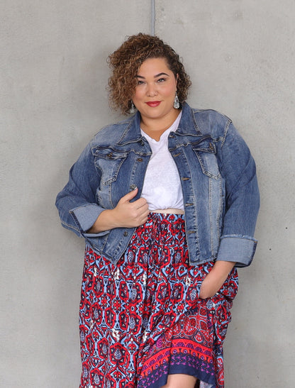 Highway Star Denim Jacket - Vintage Blue - Isla-Maree