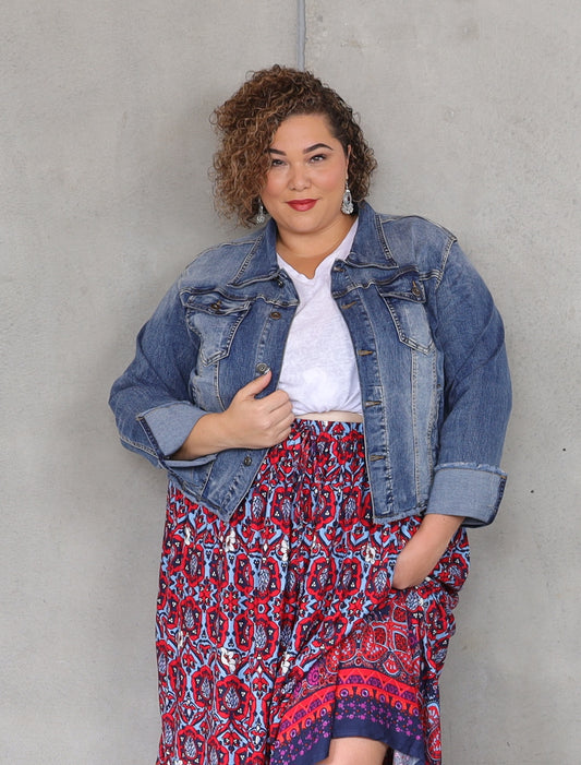 Highway Star Denim Jacket - Vintage Blue - Isla-Maree