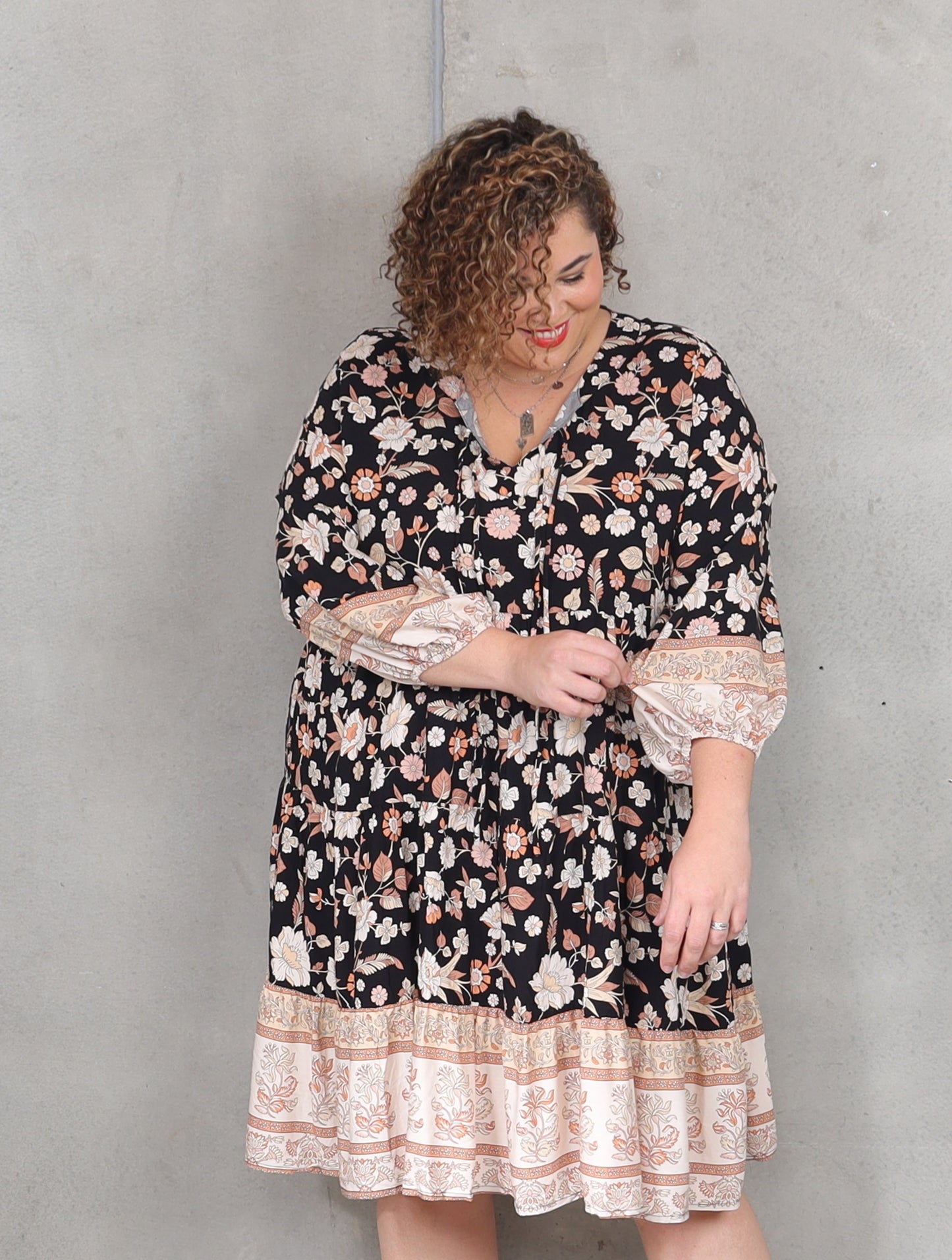 Cinta Dress - Night Garden - Isla-Maree