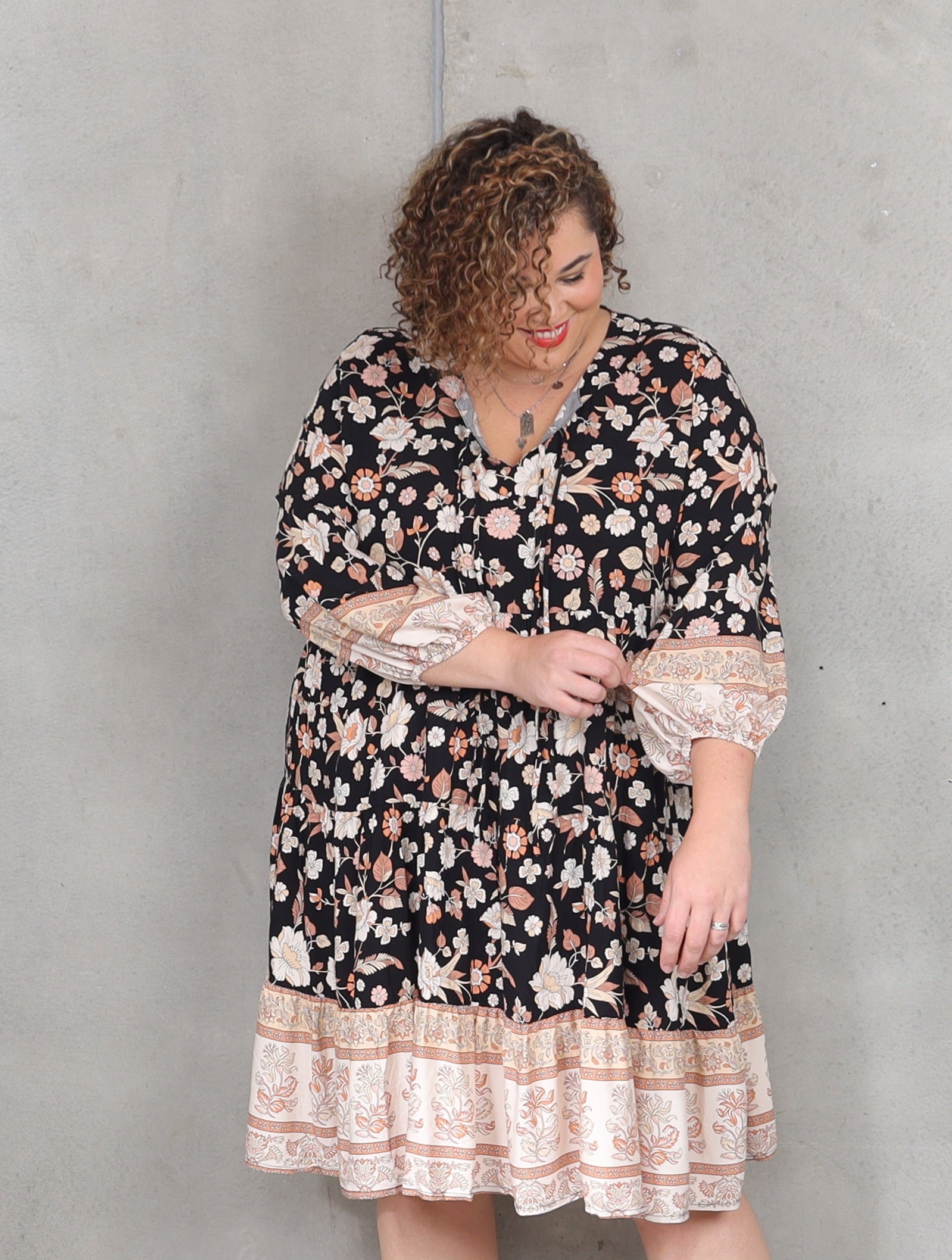 Cinta Dress - Night Garden - Isla-Maree