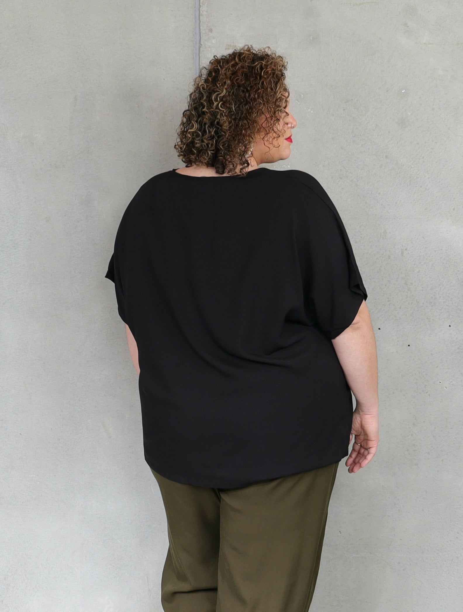 Drape Top - Black - Isla-Maree