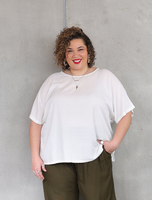 Drape Top - French Vanilla