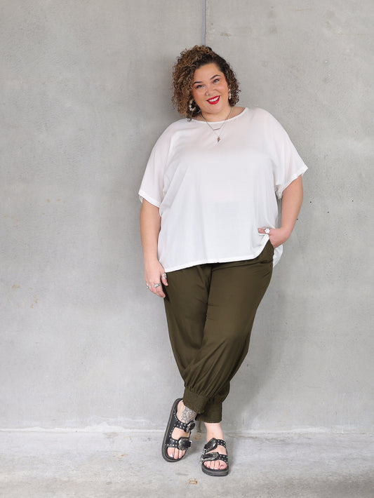 Drape Top - French Vanilla