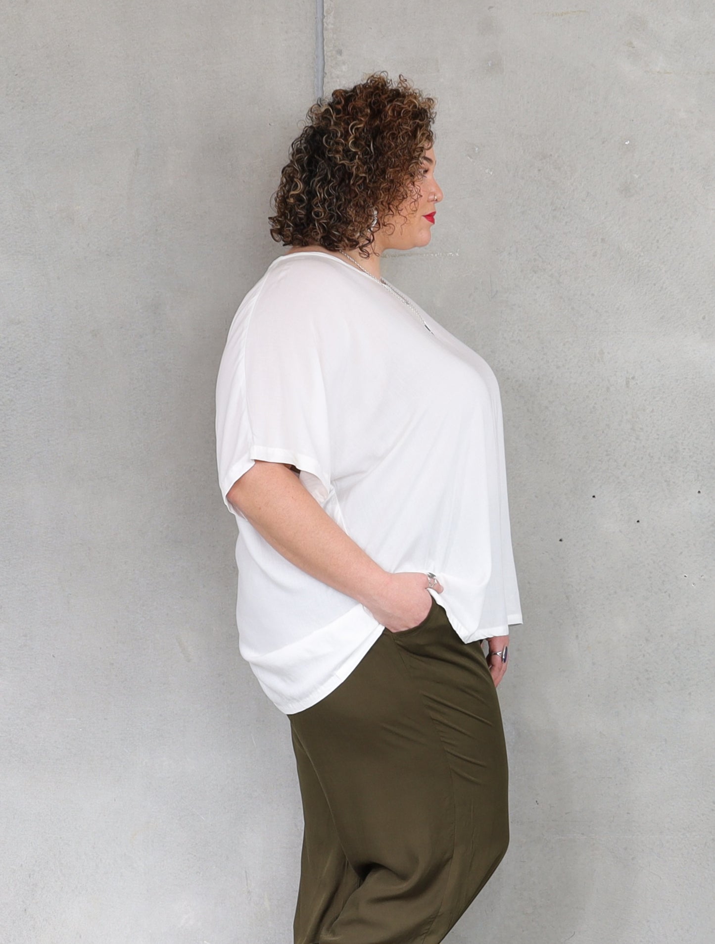 Drape Top - French Vanilla