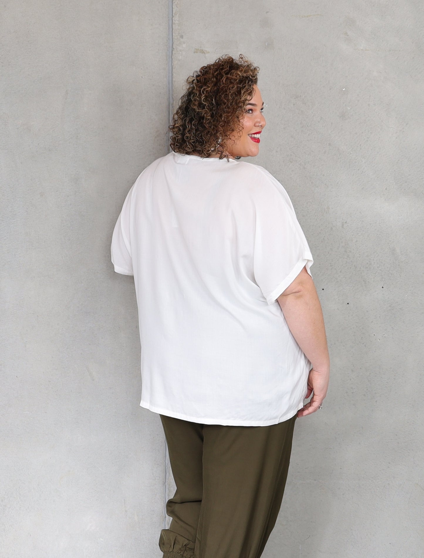 Drape Top - French Vanilla