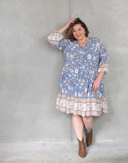 Cinta Dress - Cornflower