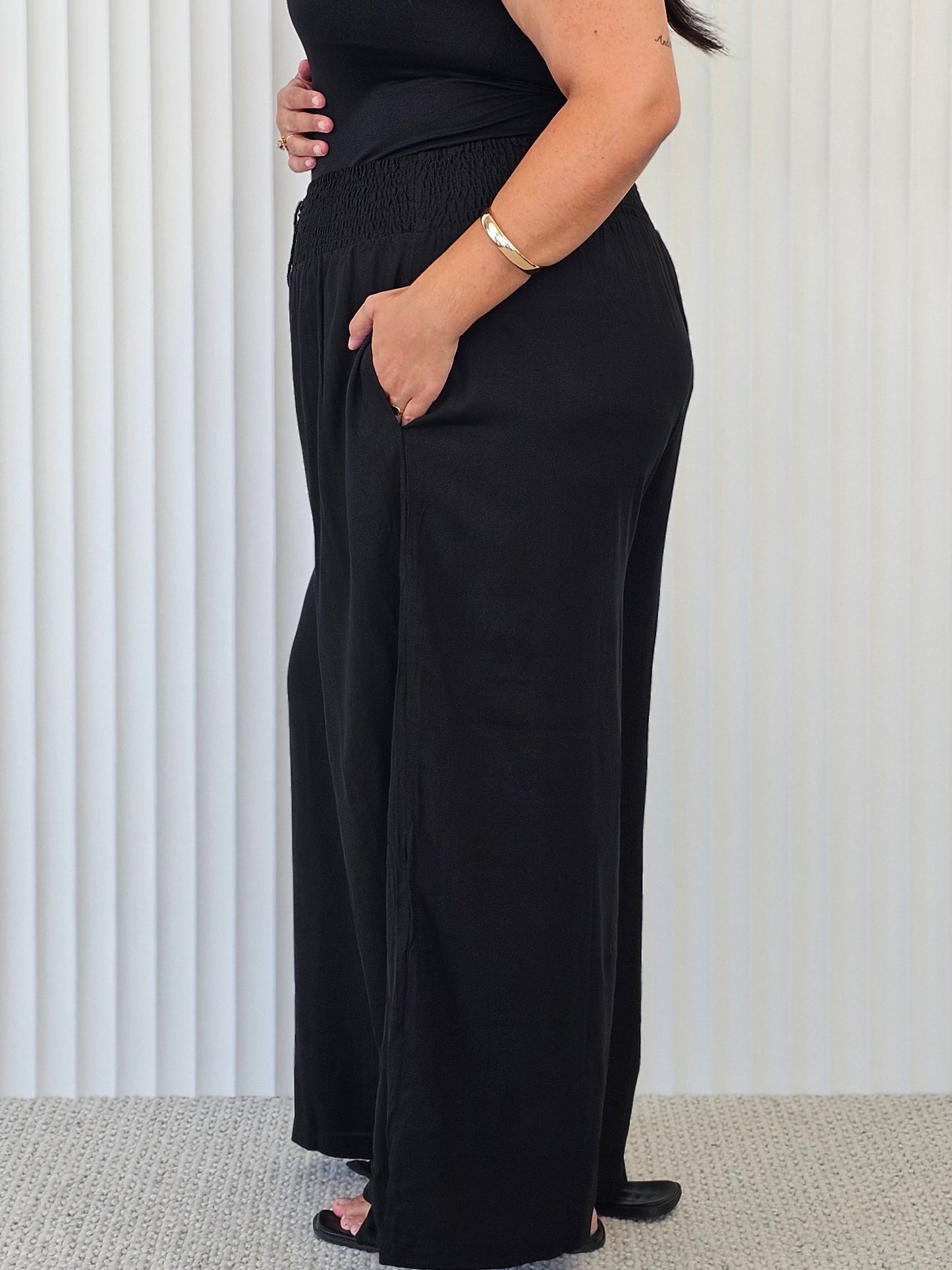 Resort Pant - Black - Isla-Maree