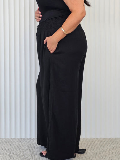 Resort Pant - Black - Isla-Maree