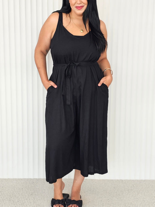 Palazzo Jumpsuit  - Black - Isla-Maree