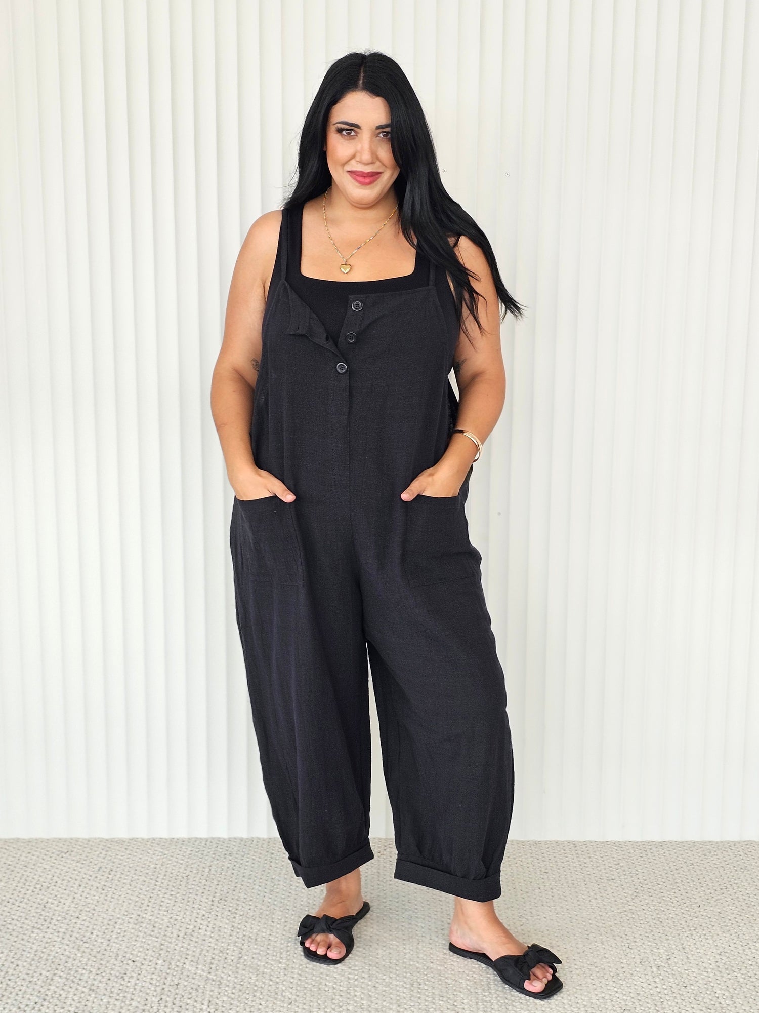 Eileen Jumpsuit  - Black - Isla-Maree