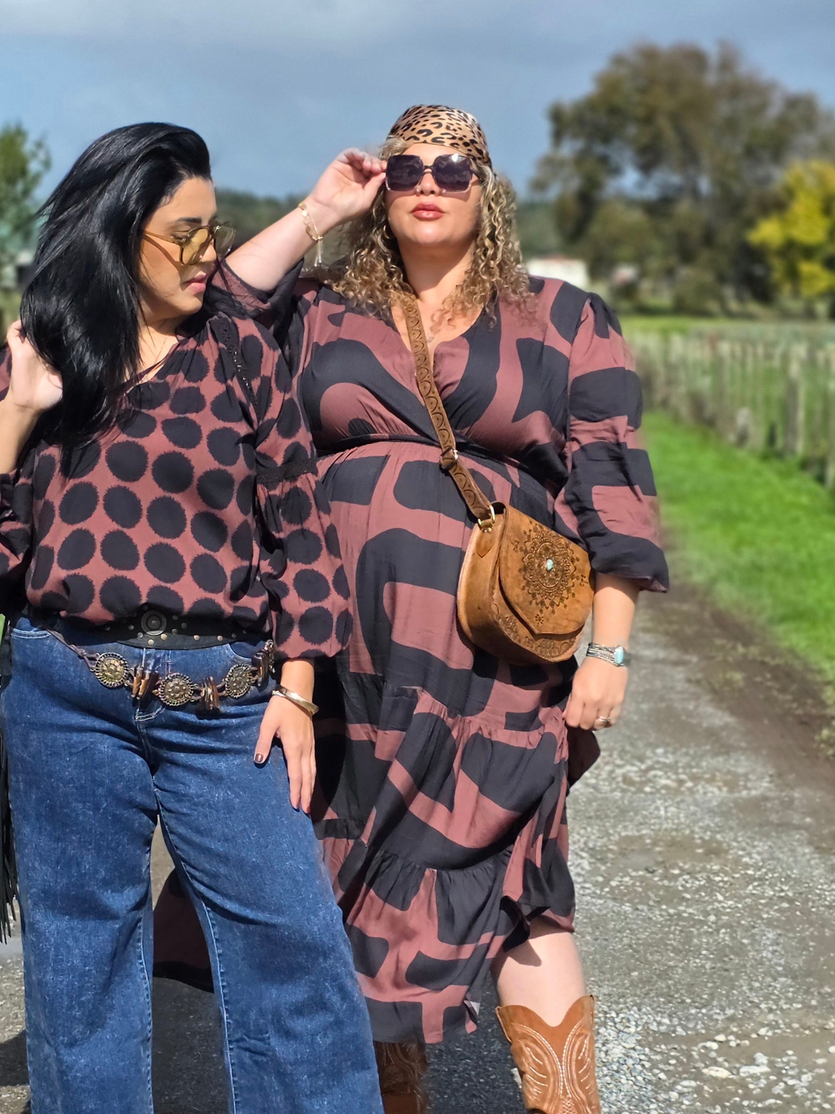 Nova Dress - Chocolate Geo - Isla-Maree