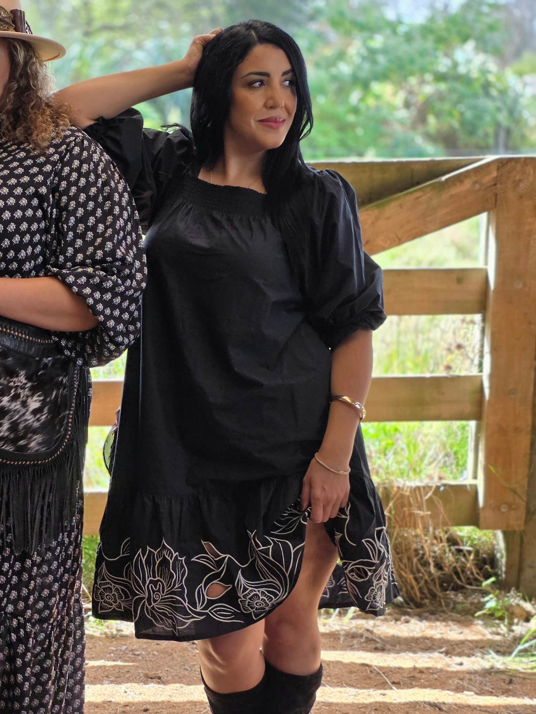 Rosa Dress - Black - Isla-Maree