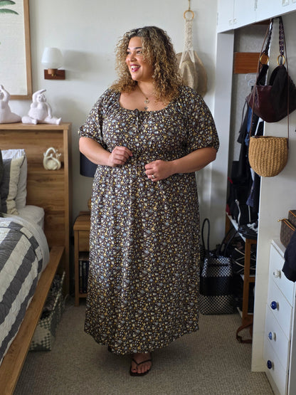 Tabitha Dress - Chocolate Meadow