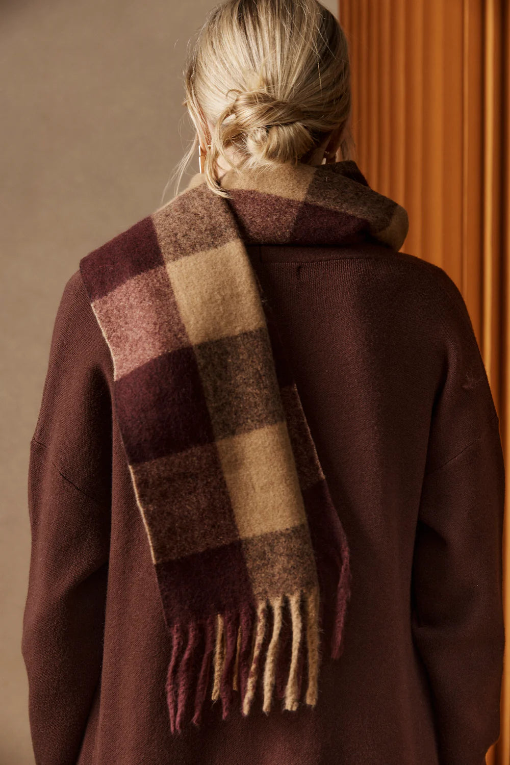 eb&ive Zala Scarf - Mahogany