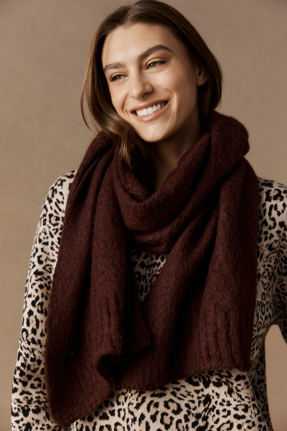 eb&ive Calista Scarf - Mahogany