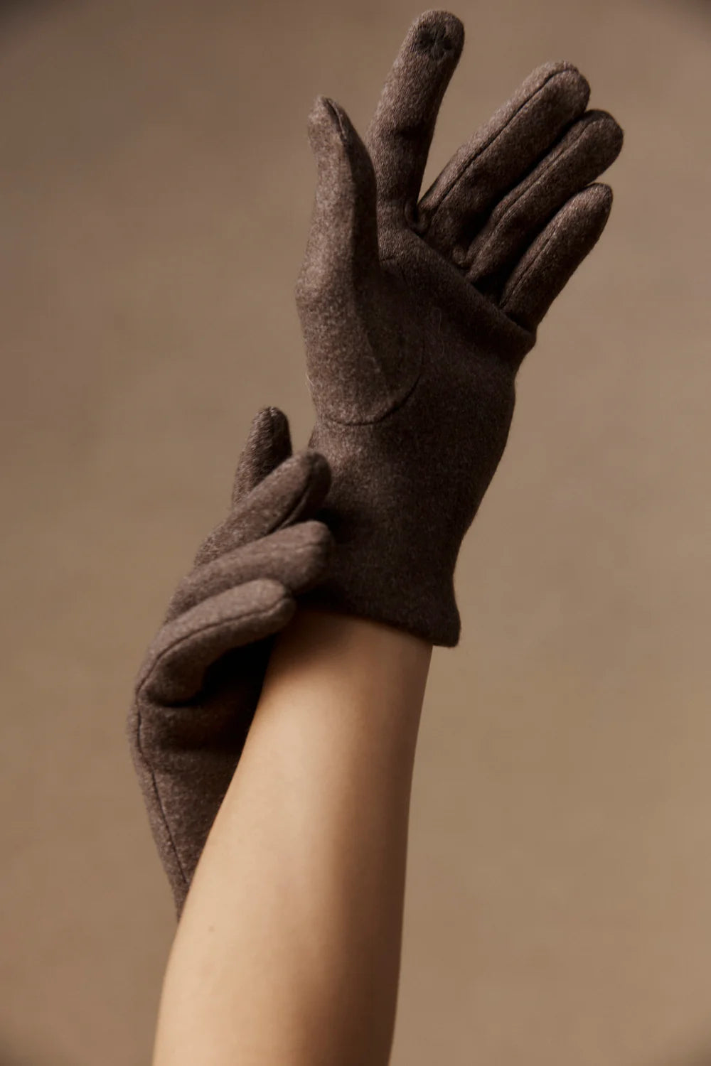 eb&ive Berber Rib Glove - Cocoa - Isla-Maree