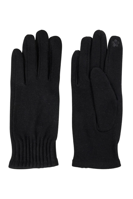 eb&ive Berber Rib Glove - Black - Isla-Maree