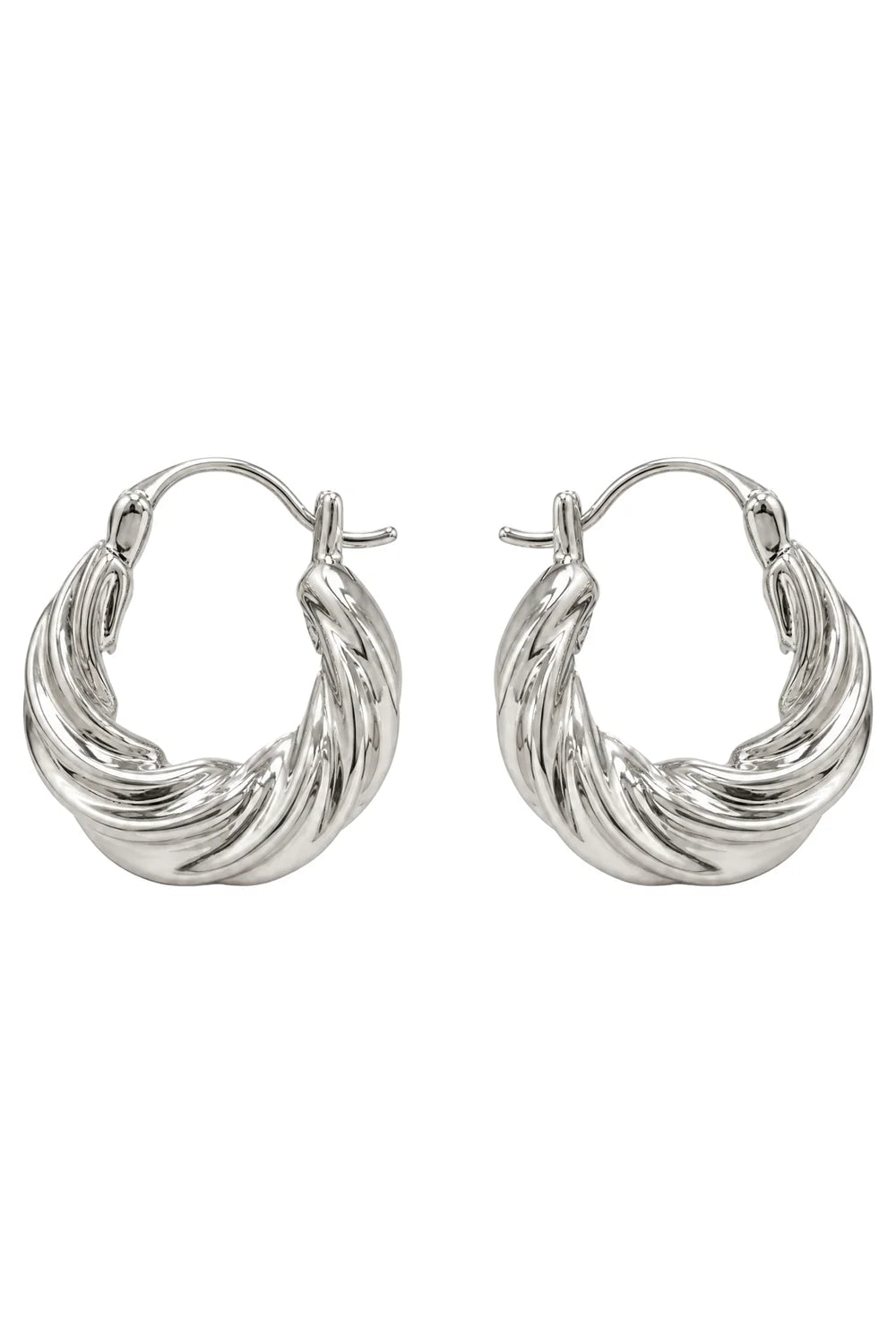 eb&ive Solara Earring - Silver Twist