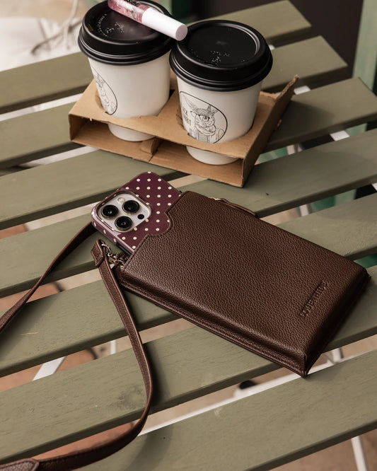 Louenhide Suki Phone Bag - Chocolate - Isla-Maree