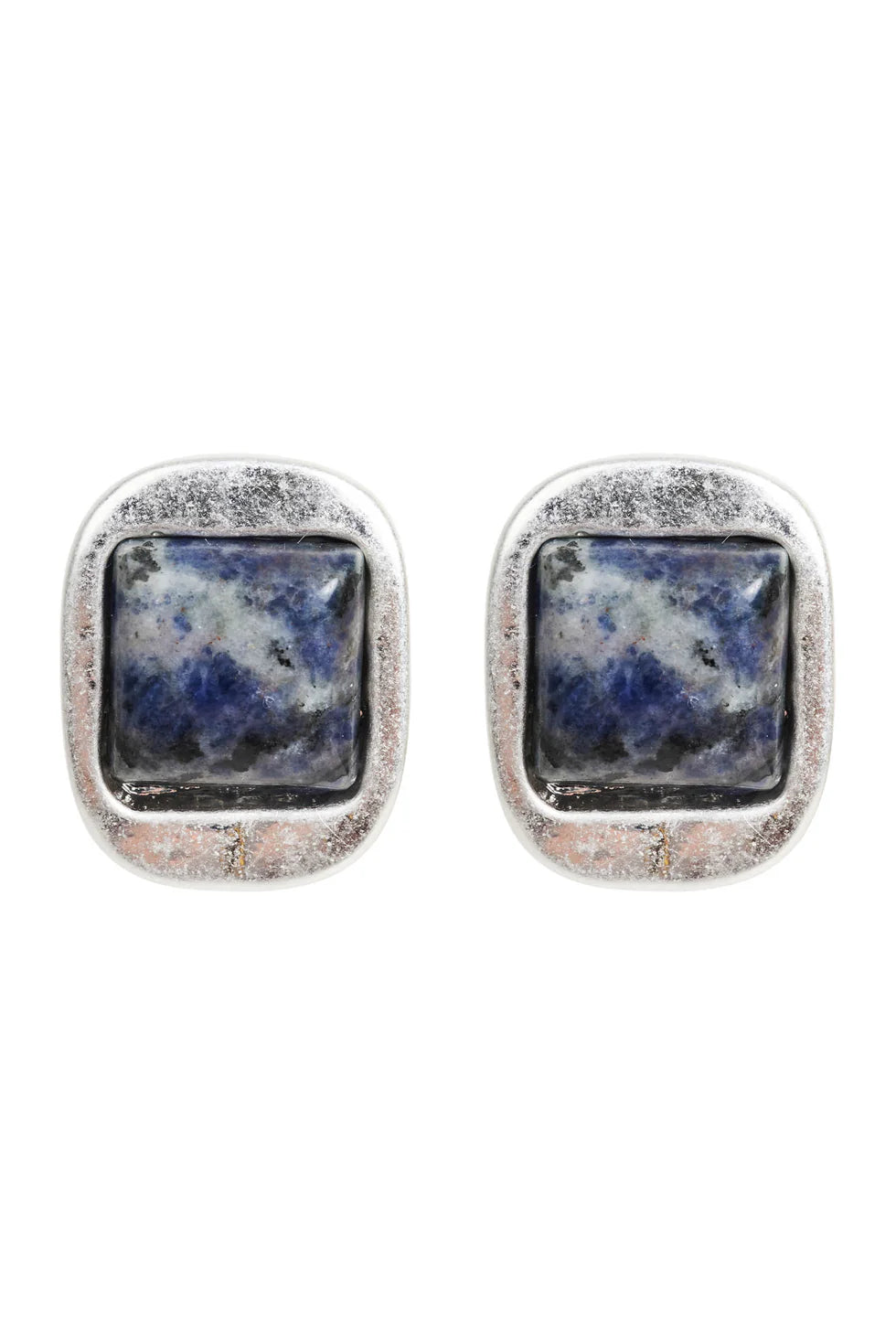 Isle Of Mine Selene Earring - Square Stone - Isla-Maree