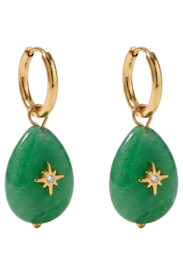 eb&ive Paloma Earring - Green Drop