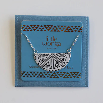 Maunga-nui Breastplate Necklace - Silver - Isla-Maree