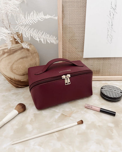 Louenhide Ellis Makeup Bag - Burgundy