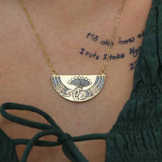 Huia Breastplate Necklace - Gold - Isla-Maree