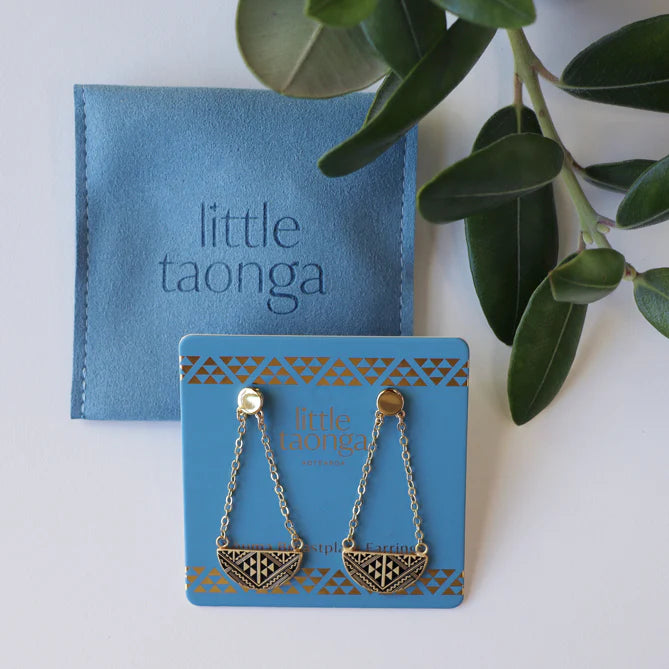 Niho Breastplate Earrings - Gold - Isla-Maree