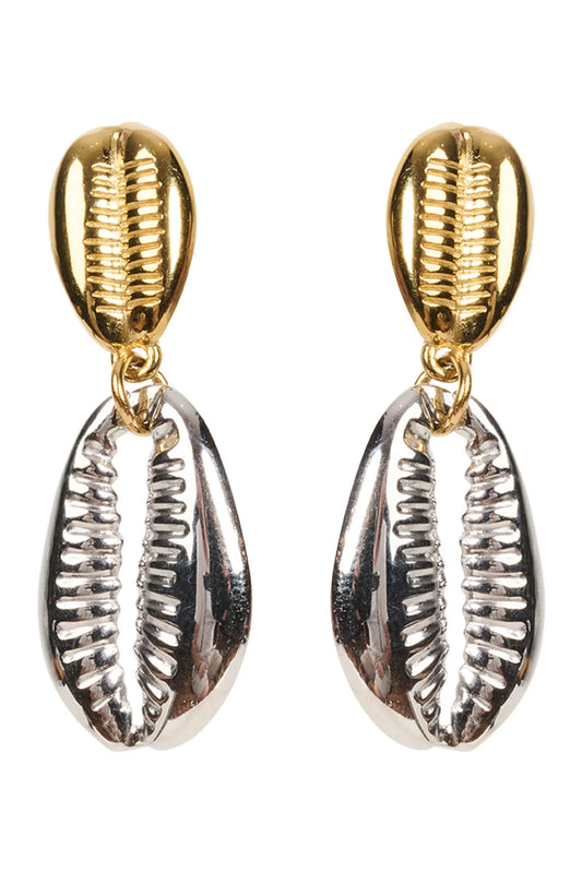 Bahama Sea Earring - Cowrie
