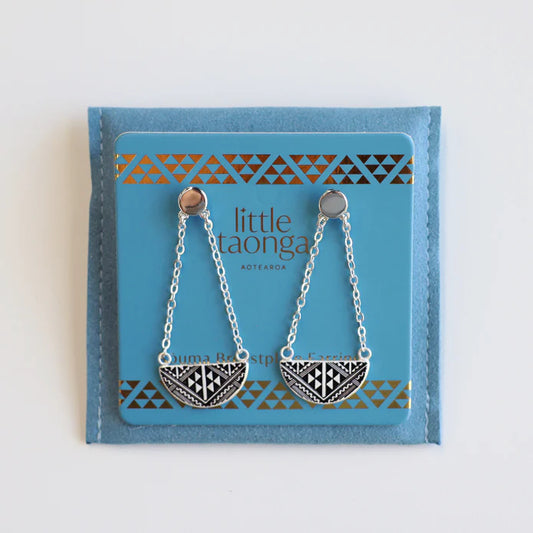 Niho Breastplate Earrings - Silver - Isla-Maree